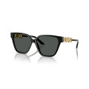 ヴェルサーチ レディース サングラス&アイウェア アクセサリー Women's Sunglasses, Ve4471B Black