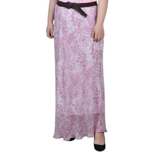 ニューヨークコレクション レディース スカート ボトムス Plus Size Chiffon Maxi Skirt Lilas Ivory ニューヨークコレクション レディース スカート ボトムス Plus Size Chiffon Maxi Skirt Lilas Ivory
