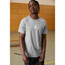 ジョーダン メンズ サンダル シューズ JUMPMAN SHORT SLEEVE CREW - Sports T-shirt - carbon heather/white