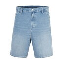 カーハート メンズ デニムパンツ ボトムス SIMPLE - Denim shorts - blue light true washed