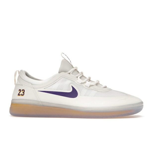 Nike ナイキ メンズ スニーカー 【Nike SB Nyjah Free 2 Lakers】 サイズ US_9.5(27.5cm) Summit White/Court Purple-University Gold