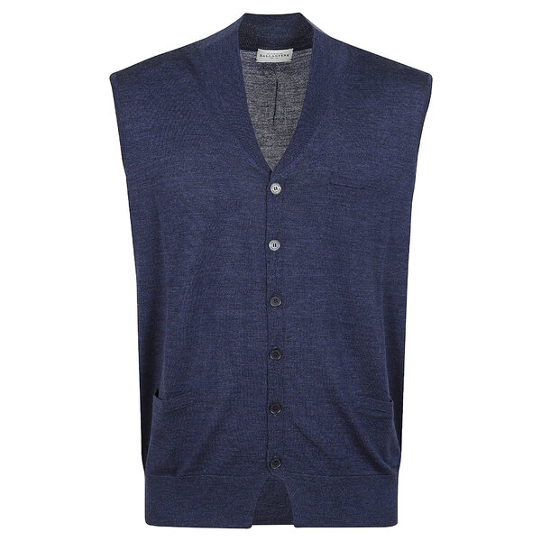 バランタイン メンズ ジャケット＆ブルゾン アウター V Neck Gilet Denim