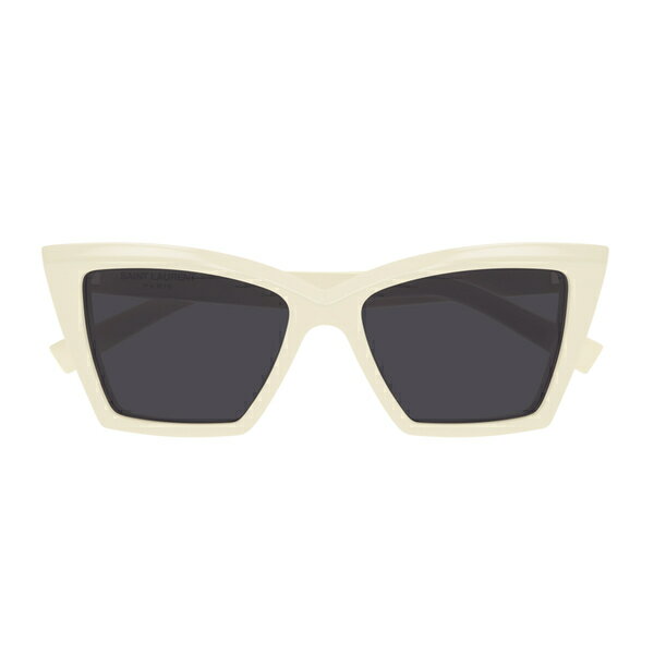 サンローラン アイウェア レディース サングラス＆アイウェア アクセサリー Saint Laurent Sl 657 Linea Sl Logo 005 Ivory Black Sunglasses Avorio(4)