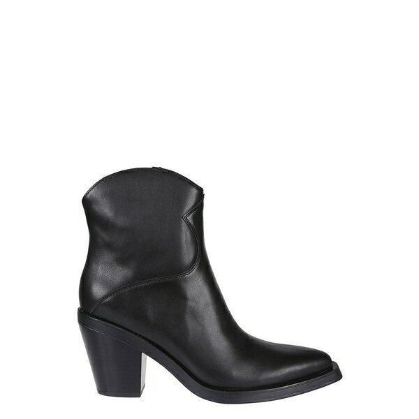 アッシュ レディース ブーツ シューズ Judy Pointed-toe Zipped Boots BLACK