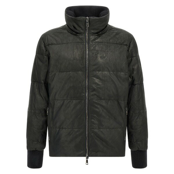 ジョルジオ ブラット メンズ ジャケット＆ブルゾン アウター Removable Hood Down Jacket Black