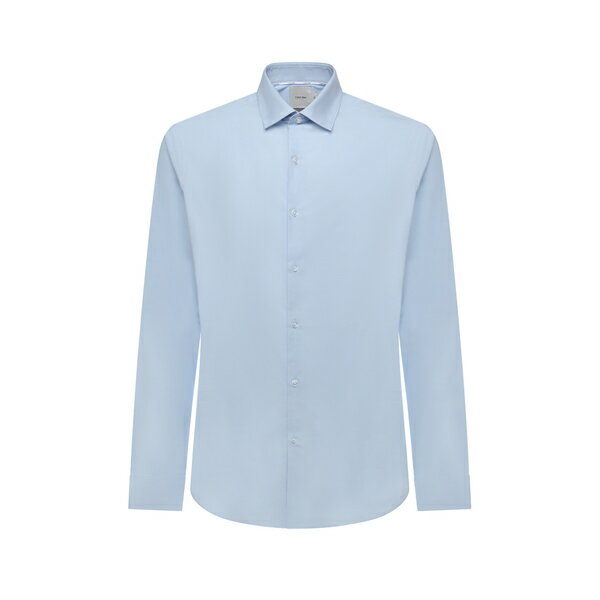 カルバンクライン メンズ シャツ トップス Stretch Poplin Shirt Calm Blue