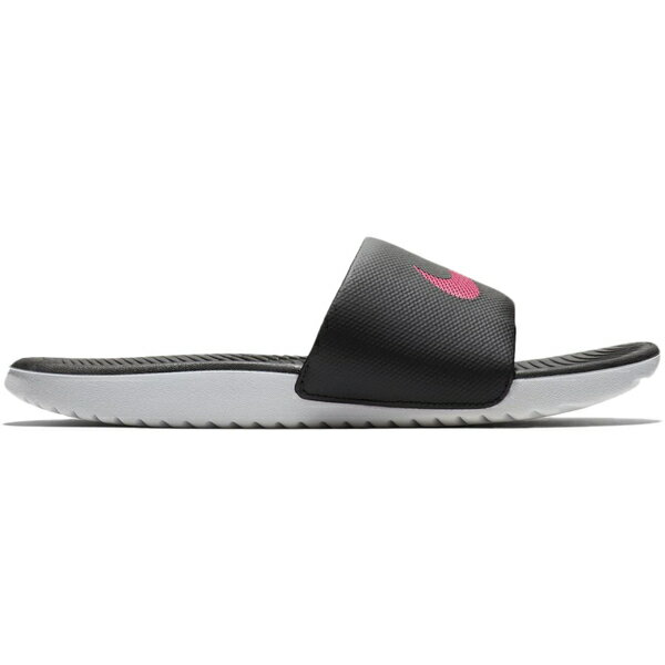 Nike ナイキ レディース スニーカー 【Nike Kawa Slide Black Vivid Pink (Women's)】 サイズ US_8(25...