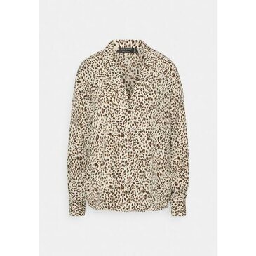 インザスタイル レディース シャツ トップス BILLIE SUZIE STONE LEOPARD OVERSIZED - Button-down blouse - white