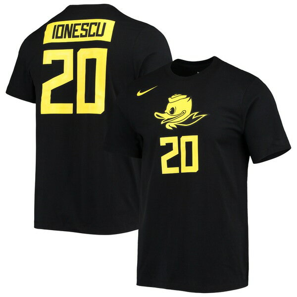 ナイキ メンズ Tシャツ トップス Sabrina Ionescu Oregon Ducks Nike Name & Number TShirt Black