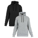 ギャラクシーバイハルビック レディース パーカー・スウェットシャツ アウター Women's Heavyweight Loose Fit Fleece Lined Pullover Hoodie Set, 2 Piece Black-Heather Gray(4)
