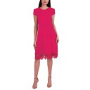 ドナリッコ レディース ワンピース トップス Women's Round-Neck Sleeveless Fit & Flare Dress Dark Pink(4)