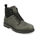 テリトリー メンズ ブーツ シューズ Men's Redline Tru Comfort Foam Plain Toe Lace-up Ankle Boots Gray(4)