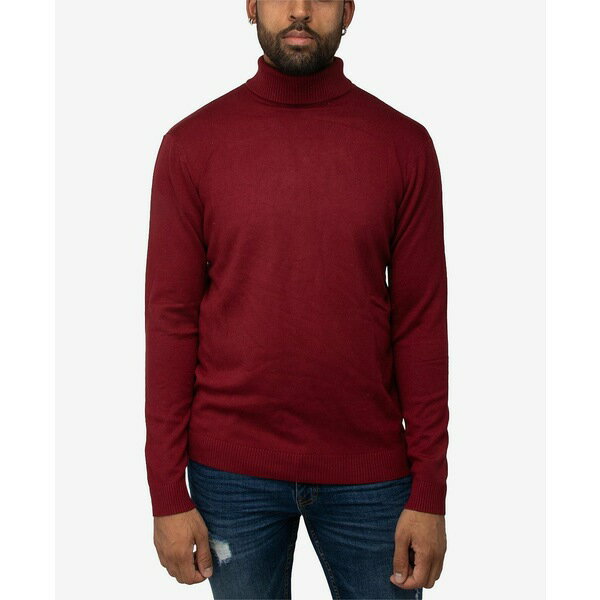 エックスレイ レディース ニット&セーター アウター Men's Turtleneck Pull Over Sweater Cranberry