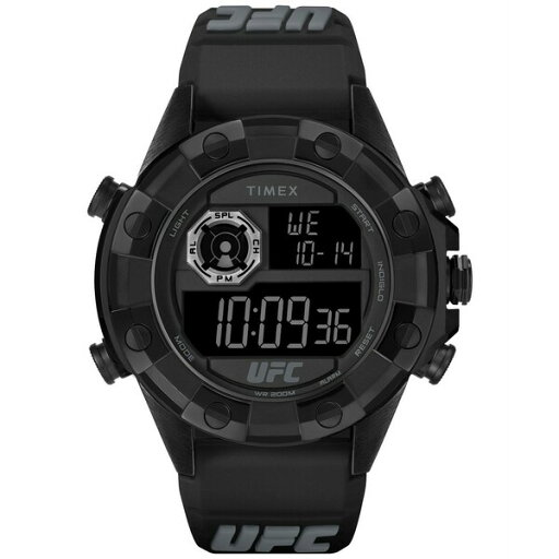 タイメックス レディース 腕時計 アクセサリー UFC Men's Kick Digital Black Polyurethane Watch, 49mm Black タイメックス レディース 腕時計 アクセサリー UFC Men's Kick Digital Black Polyurethane Watch, 49mm Black