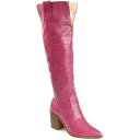 ジャーニーコレクション レディース ブーツ シューズ Womens Therese Wide Width Wide Calf Block Heel Knee H...