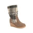 ムクルクス レディース ブーツ シューズ Women's Vermont Stowe Wedge Boots Sand