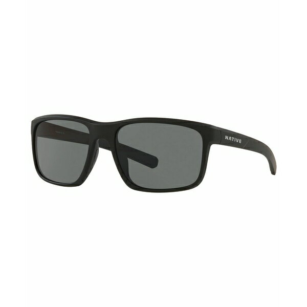 ネイティブアイウェア メンズ サングラス・アイウェア アクセサリー Native Men's Wells Polarized Sunglasses, Polar XD9001 Matte Black Crystal