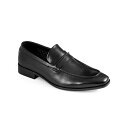 トミー ヒルフィガー メンズ スリッポン・ローファー シューズ Men's Steran Slip On Dress Loafers Black