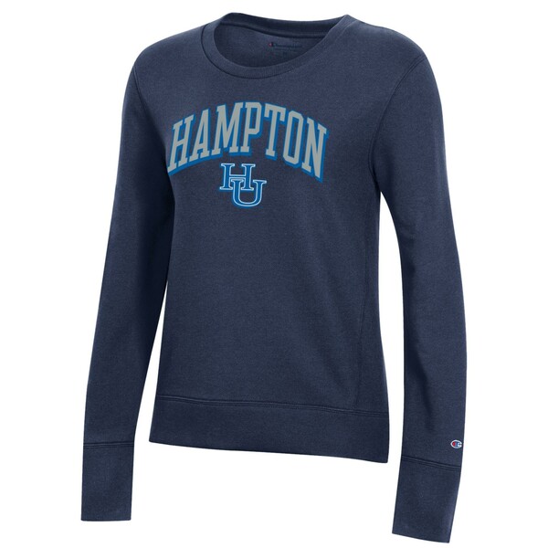 チャンピオン レディース パーカー・スウェットシャツ アウター Hampton Pirates Champion Women's Core 2.0 Fleece Pullover Sweatshirt Navy