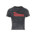 【送料無料】 ディースクエアード レディース カットソー トップス T-shirts Grey