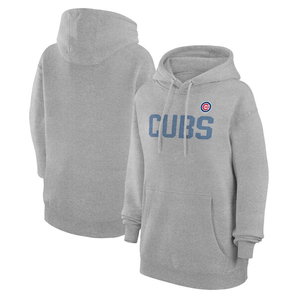 Х󥯥 ǥ ѡåȥ  Chicago Cubs GIII 4Her by Carl Banks Women's Dot Print Pullover Hoodie Gray