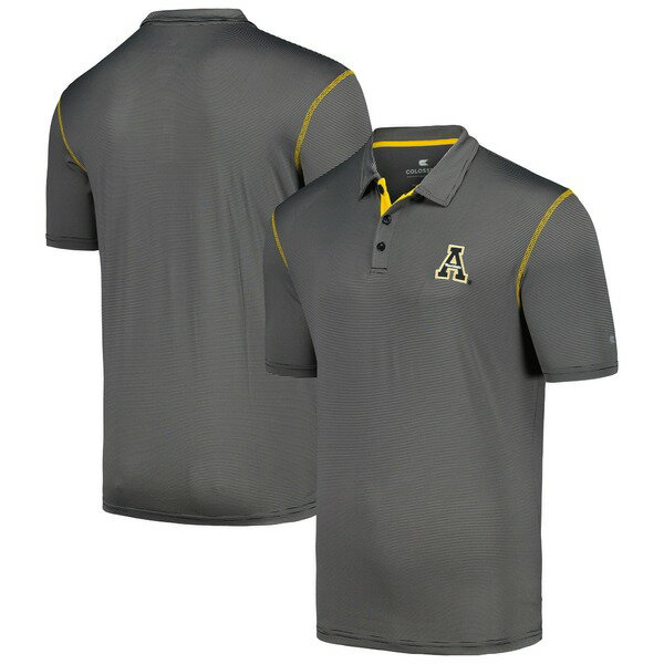RVA Y |Vc gbvX Appalachian State Mountaineers Colosseum Cameron Polo Black