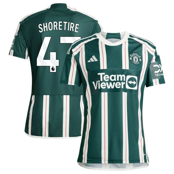 アディダス メンズ ユニフォーム トップス Manchester United adidas 2023/24 Away Replica Custom Jersey Green