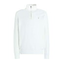 ラルフローレン 【送料無料】 ラルフローレン メンズ ニット&セーター アウター MESH-KNIT COTTON QUARTER-ZIP SWEATER White