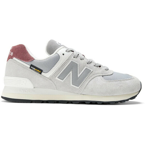 New Balance ニューバランス メンズ スニーカー 【New Balance 574 Cordura Grey Brick Red】 サイズ US_6.5(24.5cm) Grey/Brick Red(4)