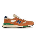 New Balance ニューバランス メンズ スニーカー 【New Balance 998 MiUSA Teddy Santis Orange Royal】 サイズ US_11(29.0cm) Orange/Royal(4)
