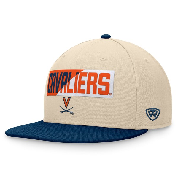 トップ・オブ・ザ・ワールド メンズ 帽子 アクセサリー Virginia Cavaliers Top of the World Goalaso Snapback Hat Khaki
