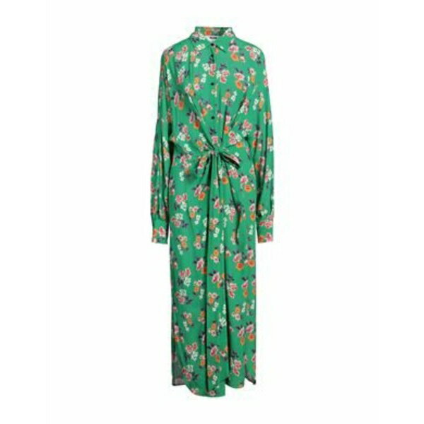 【送料無料】 エムエスジイエム レディース ワンピース トップス Midi dresses Green