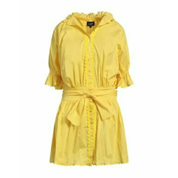 【送料無料】 ラヴィ レディース ワンピース トップス Mini dresses Yellow