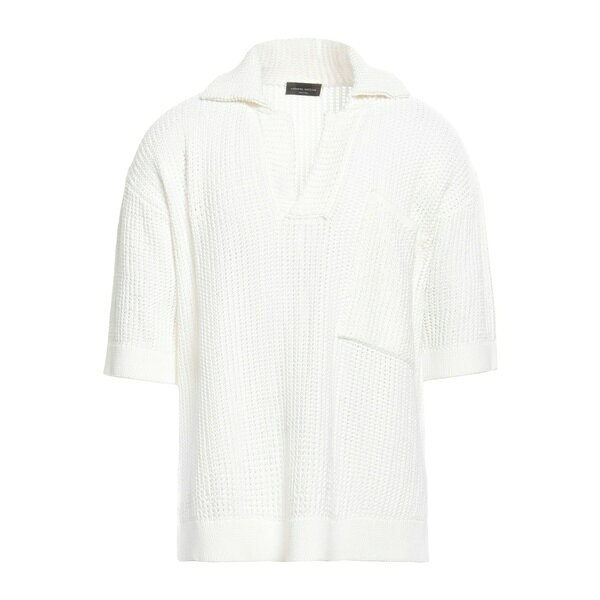 【送料無料】 ロベルトコリーナ メンズ ニット&セーター アウター Sweaters White(4)