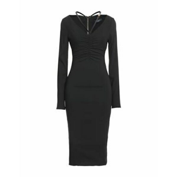 【送料無料】 ヴェルサーチ レディース ワンピース トップス Midi dresses Black