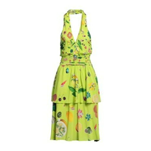 【送料無料】 ロベルトカヴァリ レディース ワンピース トップス Midi dresses Green 【送料無料】 ロベルトカヴァリ レディース ワンピース トップス Midi dresses Green