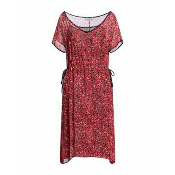 【送料無料】 ピアヌラストゥーディオ レディース ワンピース トップス Midi dresses Red