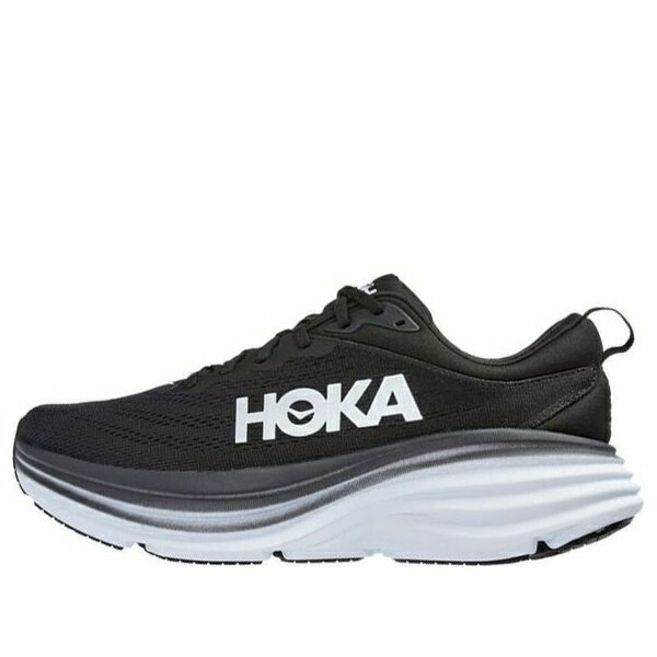 HOKA ONE ONE ホカオネオネ メンズ スニーカー Black/White 【HOKA ONE ONE Bondi 8 2E Wide 'Black White' 1127953-BWHT】 サイズ US_10.5(28.5cm)