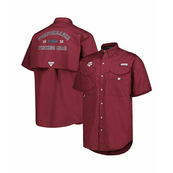 ӥ   ȥåץ Men's Maroon Texas A&M Aggies Bonehead Button-Up Sh...