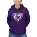 エルエーポップアート レディース パーカー・スウェットシャツ アウター Women's Word Art Seashell Hooded Sweatshirt ...