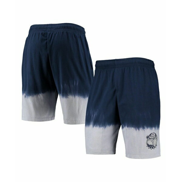ミッチェル&ネス メンズ カジュアルパンツ ボトムス Men's Navy, Gray Georgetown Hoyas Tie-Dye Shorts Navy, Gray