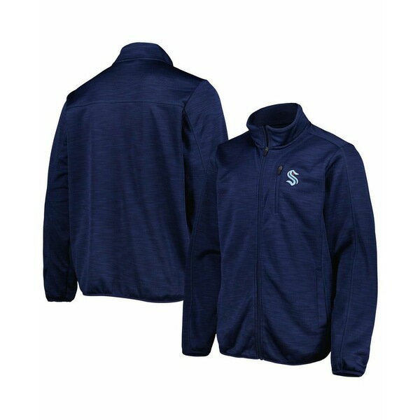 カールバンクス メンズ ジャケット&ブルゾン アウター Men's Deep Sea Blue Seattle Kraken Closer Transitional Full-Zip Jacket Deep Sea Blue