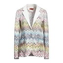 【送料無料】 ミッソーニ レディース ジャケット&ブルゾン アウター Blazers White