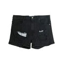 【送料無料】 ガレパリ レディース デニムパンツ ボトムス Denim shorts Black
