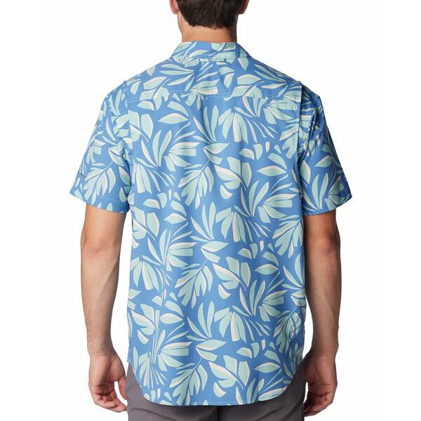 ӥ   ȥåץ Men's Utilizer Printed Short Sleeve Shirt Spray Areca