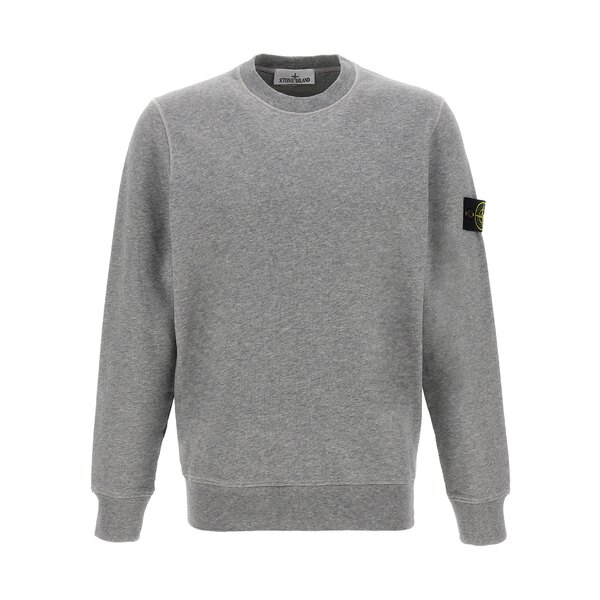 ストーンアイランド メンズ パーカー・スウェットシャツ アウター Logo Badge Sweatshirt Gray