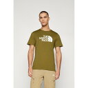 ノースフェイス メンズ バスケットボール スポーツ EASY TEE - Print T-shirt - forest olive/white
