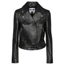 モスキーノ レディース ジャケット＆ブルゾン アウター Leather Jacket black