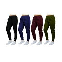 ギャラクシーバイハルビック レディース カジュアルパンツ ボトムス Women's Loose-Fit Fleece Jogger Sweatpants-4 Pack Black-Navy-Burgundy-Olive