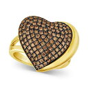 @ fB[X O ANZT[ GODIVA x Le Vian&reg; Chocolate Diamond Heart Ring (1-1/5 ct. t.w.) in 14k Gold 14K Honey Gold Ring